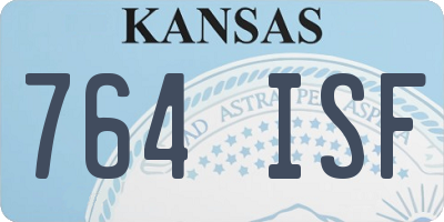 KS license plate 764ISF