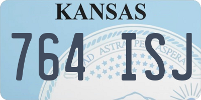 KS license plate 764ISJ