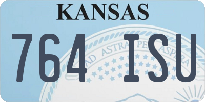 KS license plate 764ISU