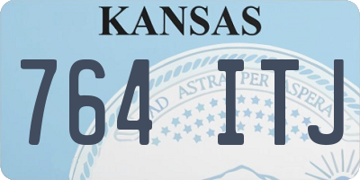 KS license plate 764ITJ