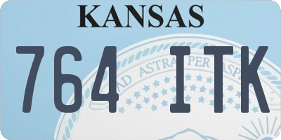 KS license plate 764ITK
