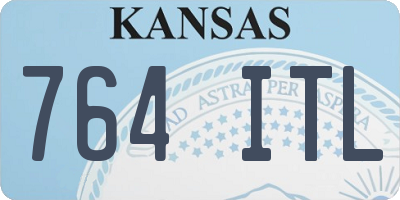 KS license plate 764ITL