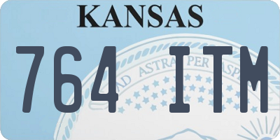 KS license plate 764ITM