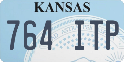 KS license plate 764ITP