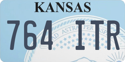 KS license plate 764ITR