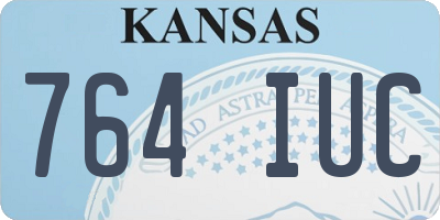 KS license plate 764IUC