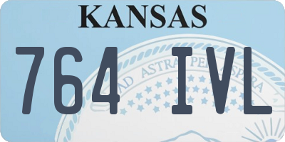 KS license plate 764IVL
