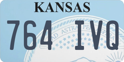 KS license plate 764IVQ