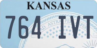 KS license plate 764IVT