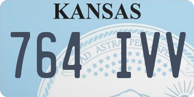 KS license plate 764IVV