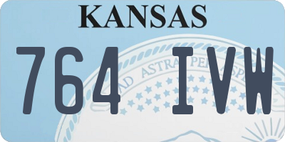 KS license plate 764IVW