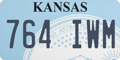KS license plate 764IWM