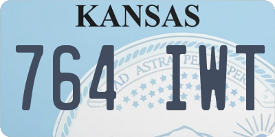 KS license plate 764IWT