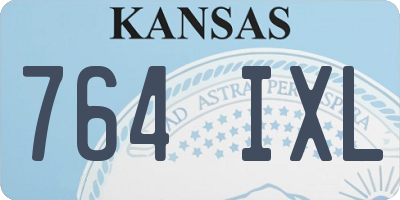 KS license plate 764IXL