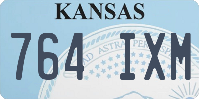 KS license plate 764IXM