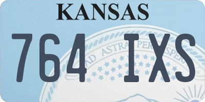 KS license plate 764IXS
