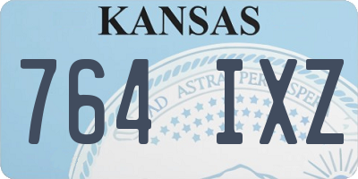 KS license plate 764IXZ