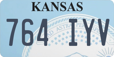 KS license plate 764IYV