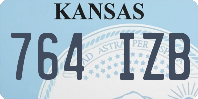 KS license plate 764IZB