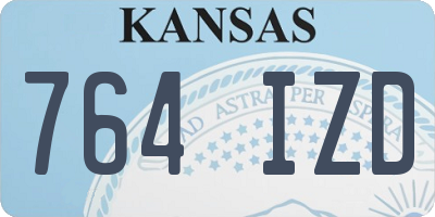 KS license plate 764IZD