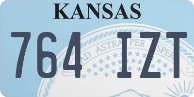 KS license plate 764IZT