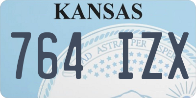 KS license plate 764IZX