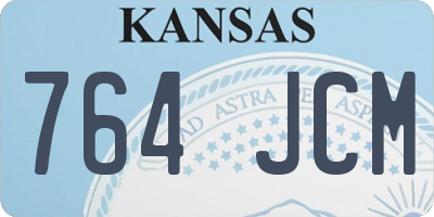 KS license plate 764JCM