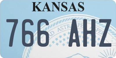 KS license plate 766AHZ