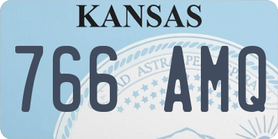 KS license plate 766AMQ