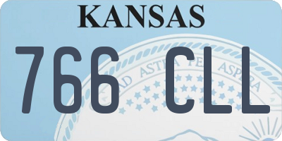 KS license plate 766CLL