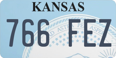 KS license plate 766FEZ