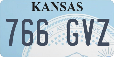 KS license plate 766GVZ
