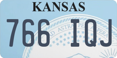 KS license plate 766IQJ