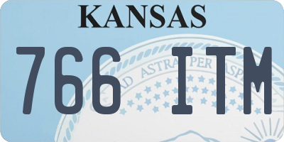 KS license plate 766ITM