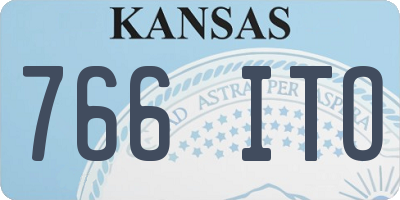 KS license plate 766ITO
