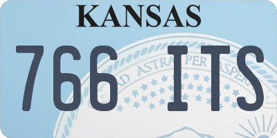 KS license plate 766ITS
