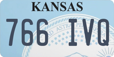 KS license plate 766IVQ