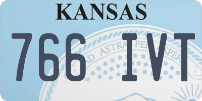 KS license plate 766IVT