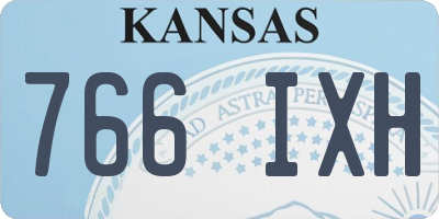 KS license plate 766IXH
