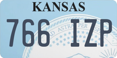 KS license plate 766IZP