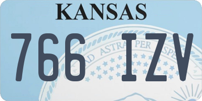 KS license plate 766IZV