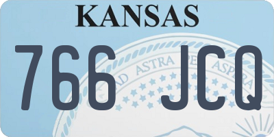 KS license plate 766JCQ