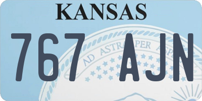 KS license plate 767AJN