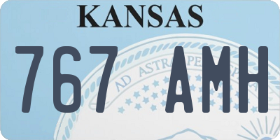 KS license plate 767AMH