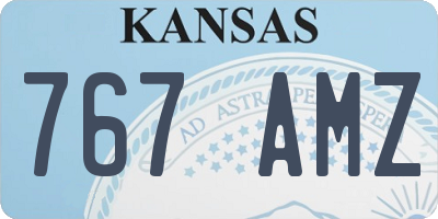 KS license plate 767AMZ