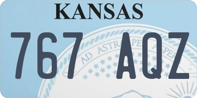 KS license plate 767AQZ
