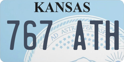 KS license plate 767ATH