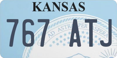KS license plate 767ATJ