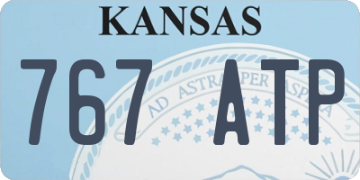 KS license plate 767ATP