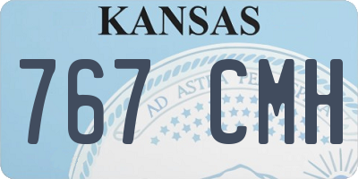 KS license plate 767CMH